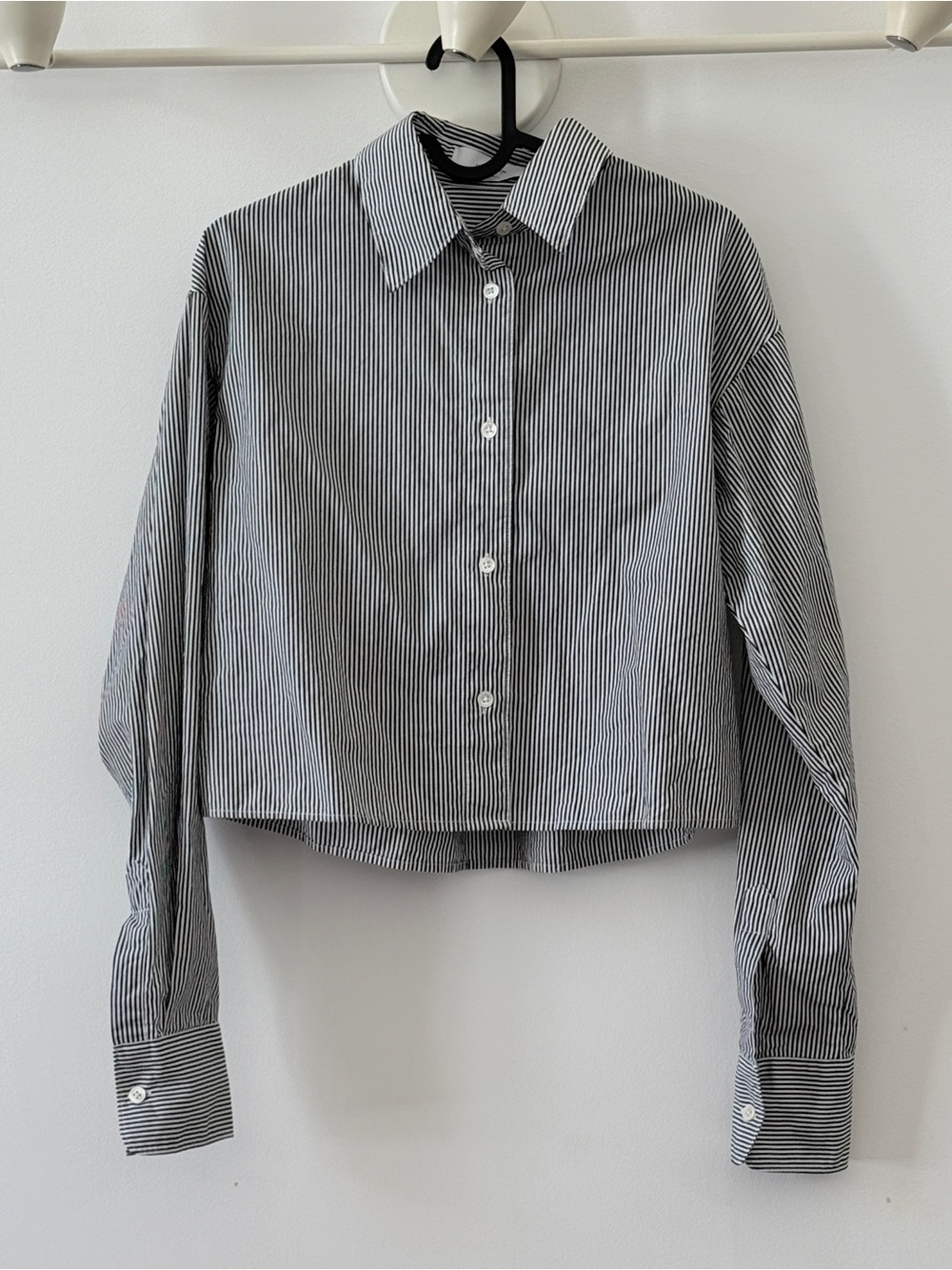 The cropped everything shirt Sold Out NYC striped button down